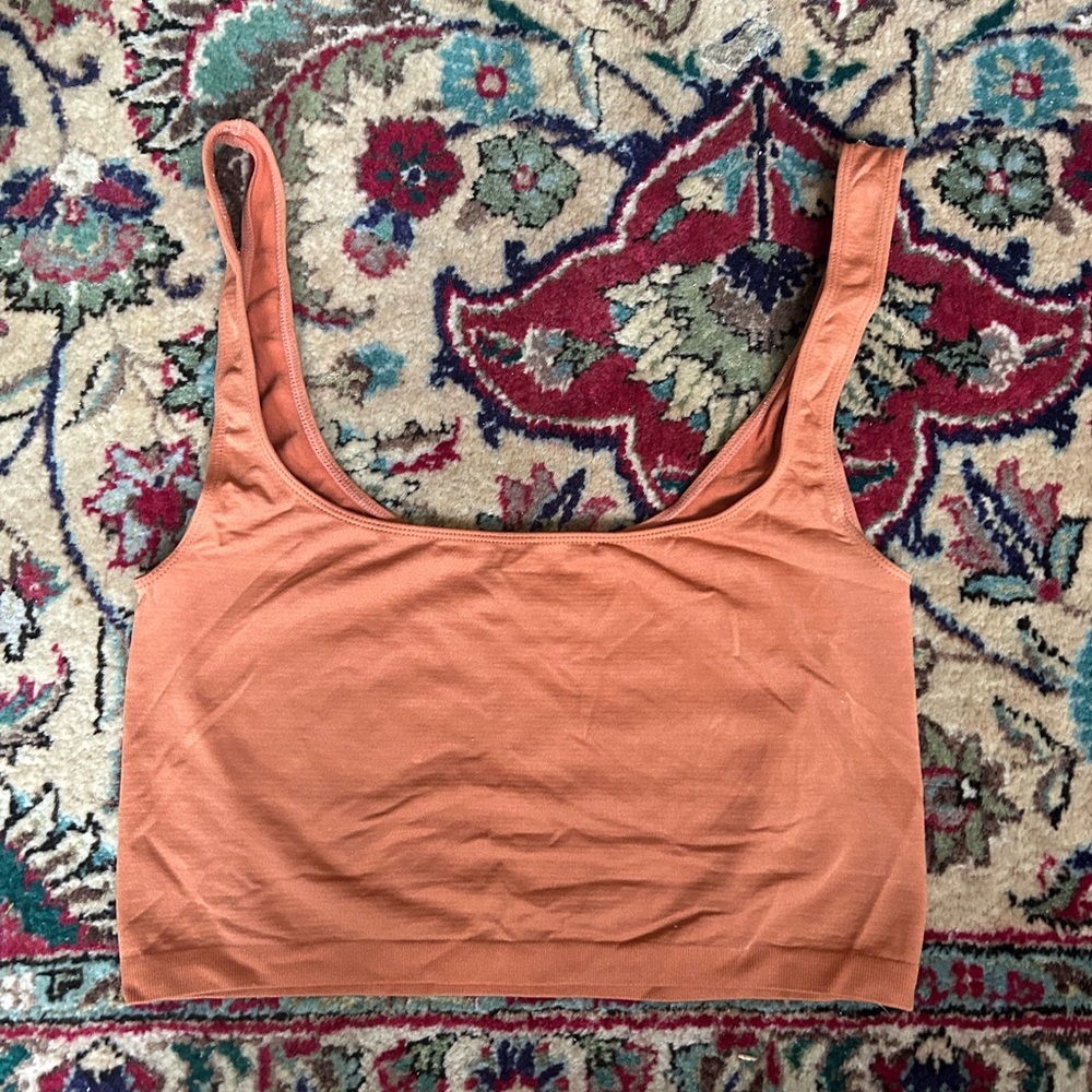 Rust Orange Crop Top